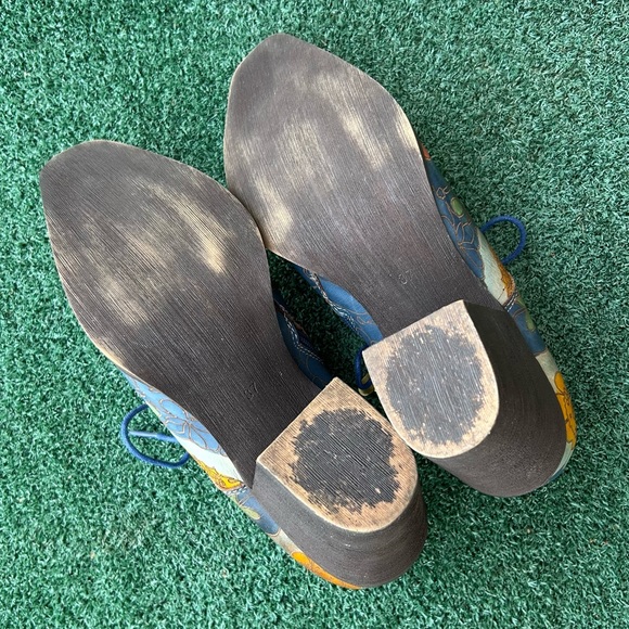 Spring Step L’Artiste Rockinlorna Western Shoe Boot Leather Blue Multi 37 - Picture 7 of 15